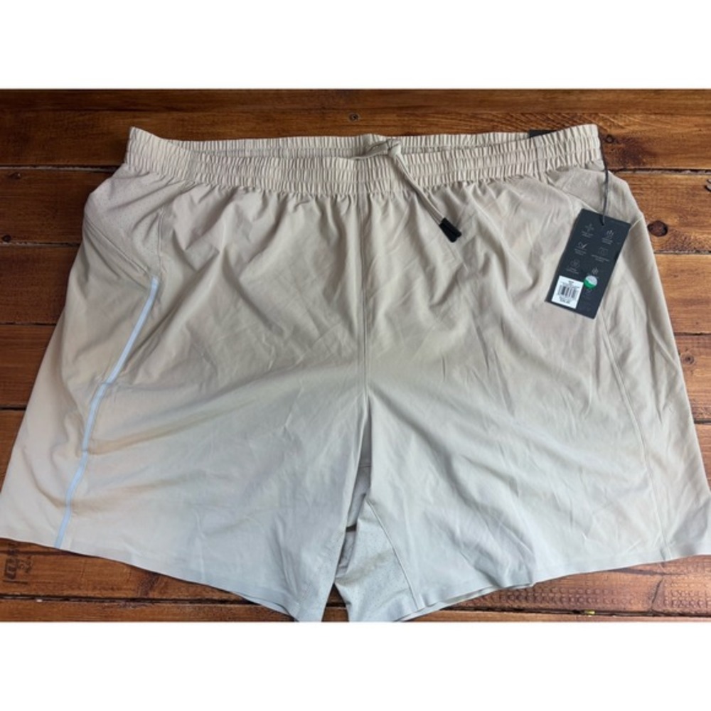 VRST Accelerate Running Short Mens XXL Stone Quarry 7 Inch Lined Relaxed Fit NWT